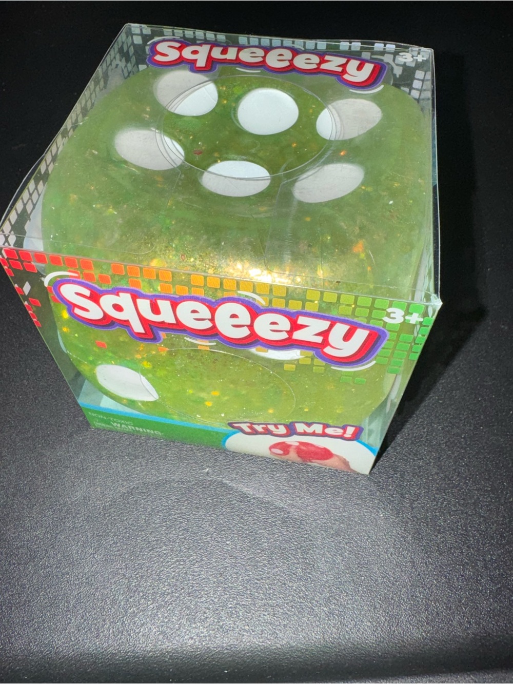 Green Squeeezy Large Dice